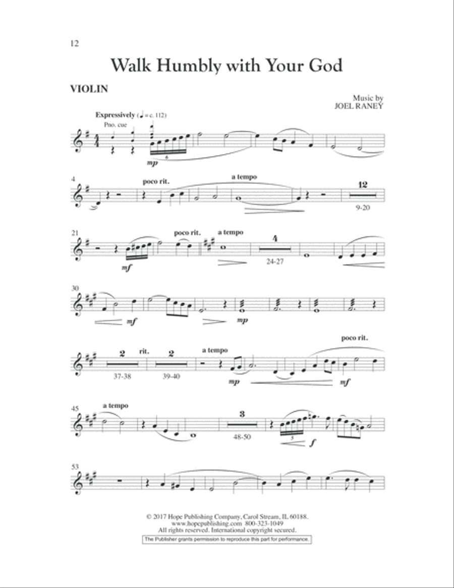 Walk Humbly with Your God 4-Part scores gallery preview page 12