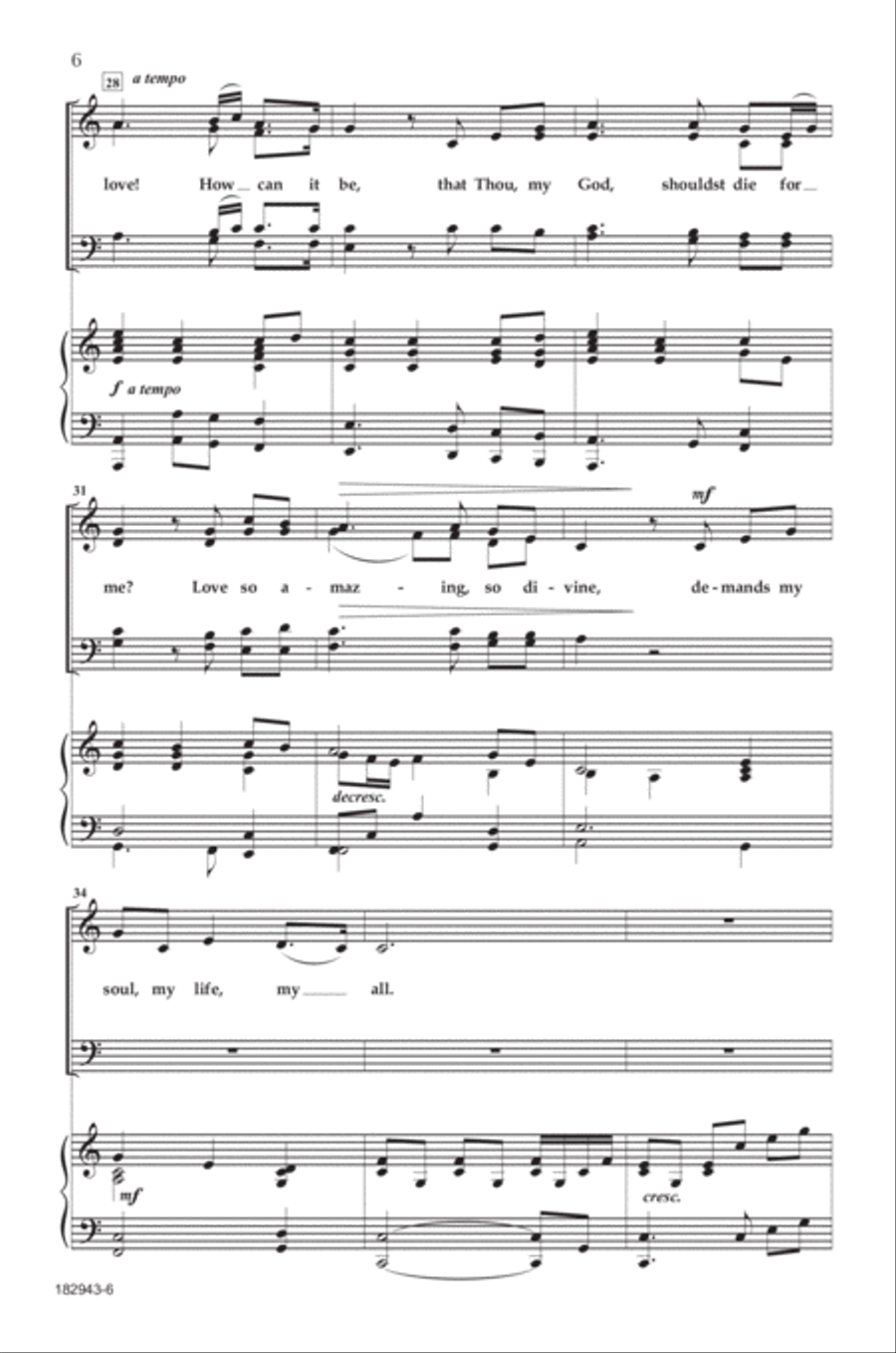 My Life, My All 4-Part scores gallery preview page 5