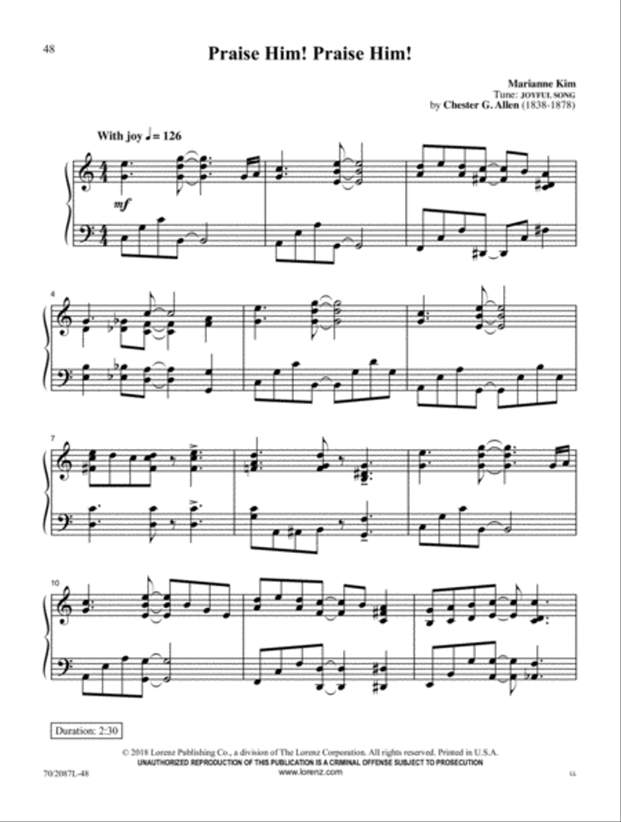 Tell It to Jesus Piano Solo scores gallery preview page 12