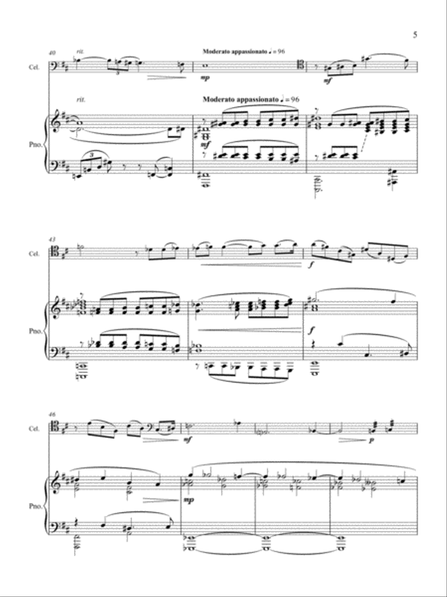 Sonata for Violoncello and Piano Piano Accompaniment scores gallery preview page 6