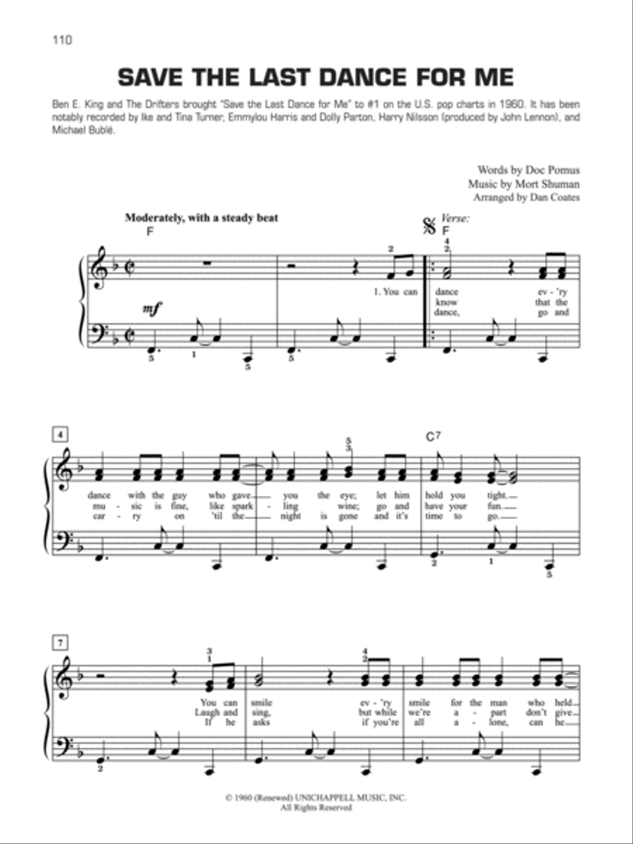 Decade by Decade 1960s Decade by Decade 1960s Easy Piano scores gallery preview page 9