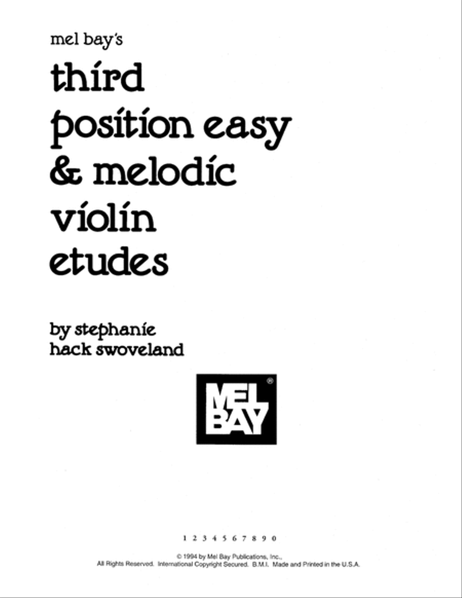 Third Position Easy & Melodic Violin Etudes Violin Solo scores gallery preview page 2