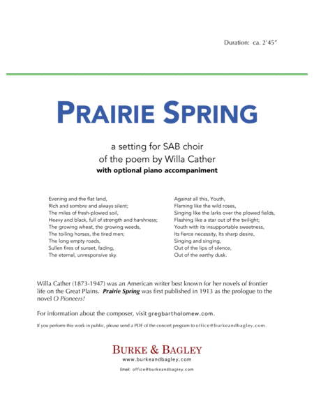 Prairie Spring (SAB) image number null