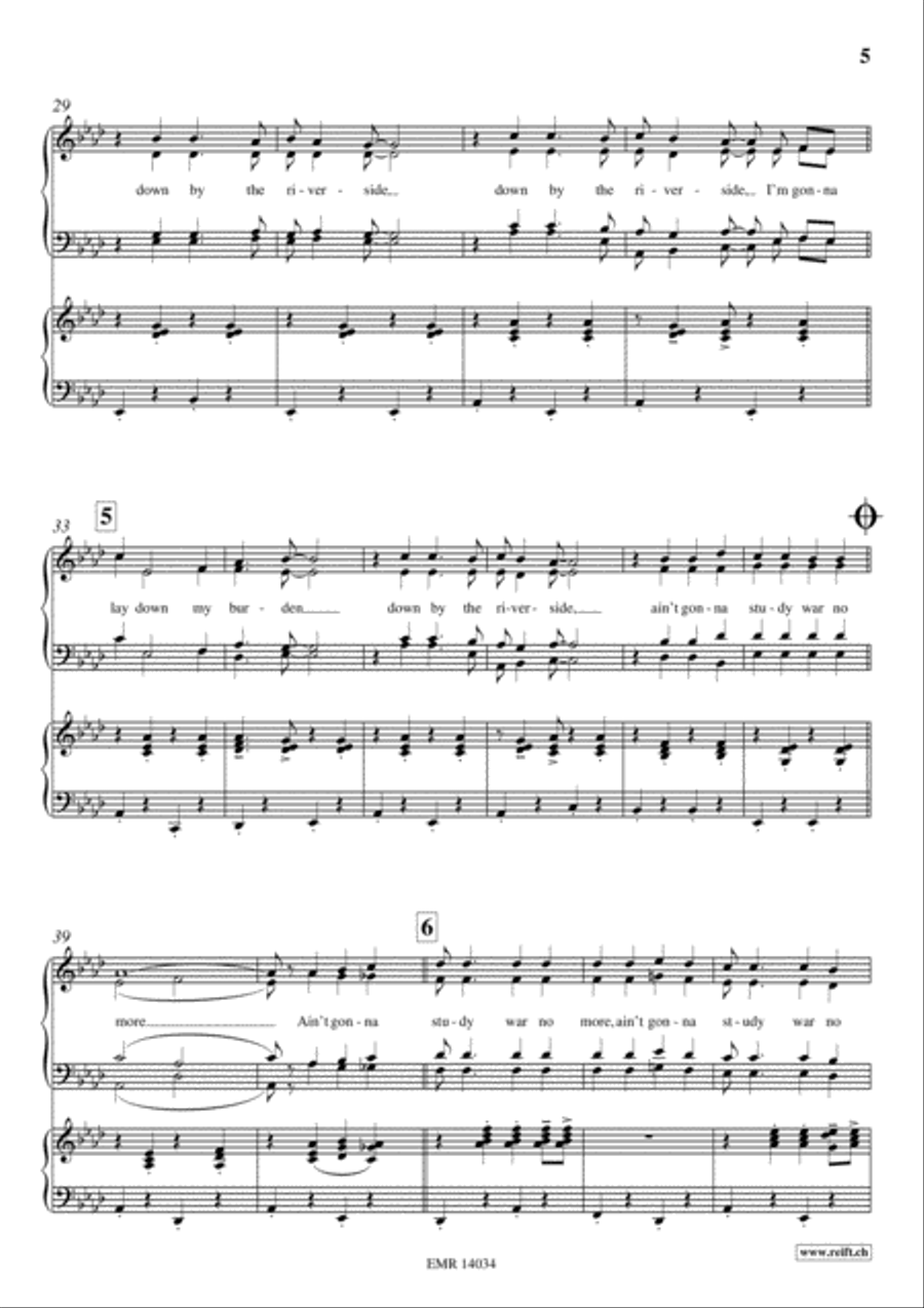 Gospel Train 4-Part scores gallery preview page 5