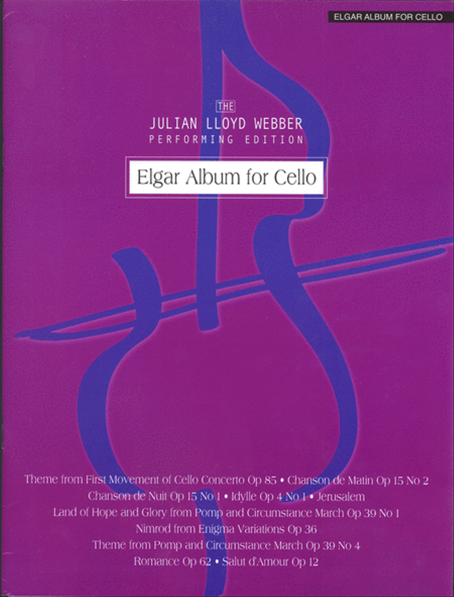 Elgar Album for Cello Cello scores gallery preview page 1