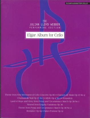 Book cover for Elgar Album for Cello