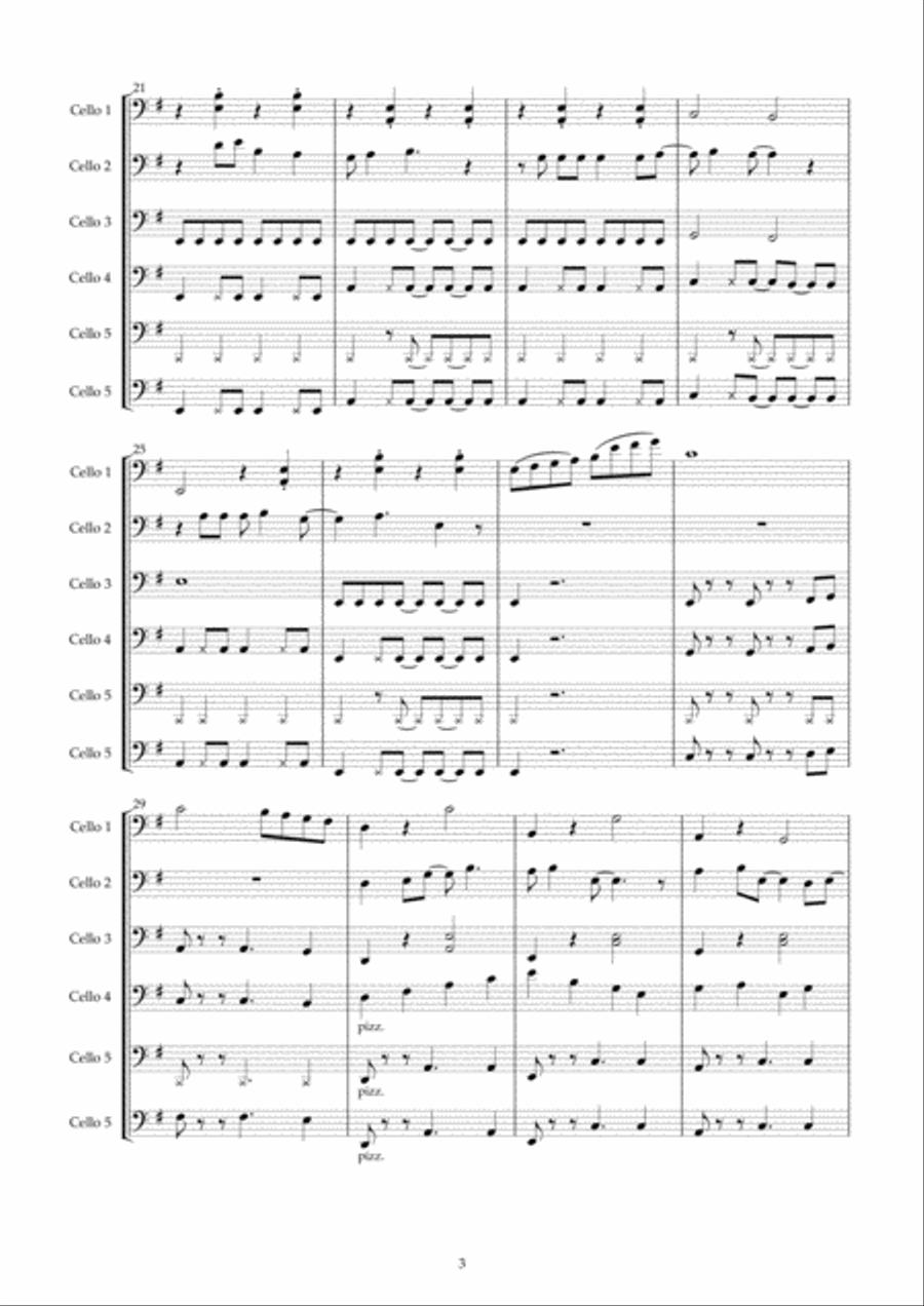 Andy Warhol Cello Solo scores gallery preview page 3