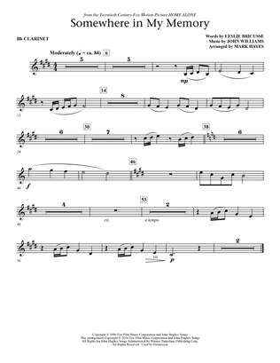 Book cover for Somewhere in My Memory (arr. Mark Hayes) - Bb Clarinet
