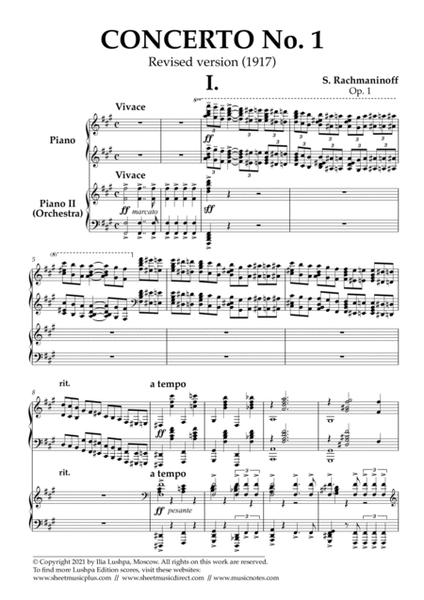 Piano Concerto No.1 op.1 (Revised version, 1917)