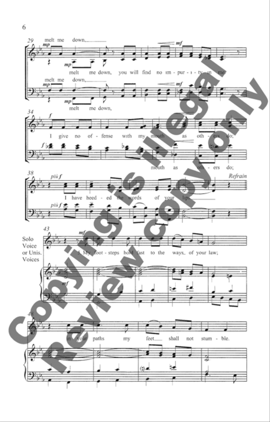 Psalm 17 4-Part scores gallery preview page 9