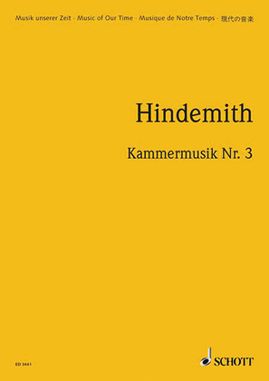 Book cover for Kammermusik #3 Op. 36, No. 2