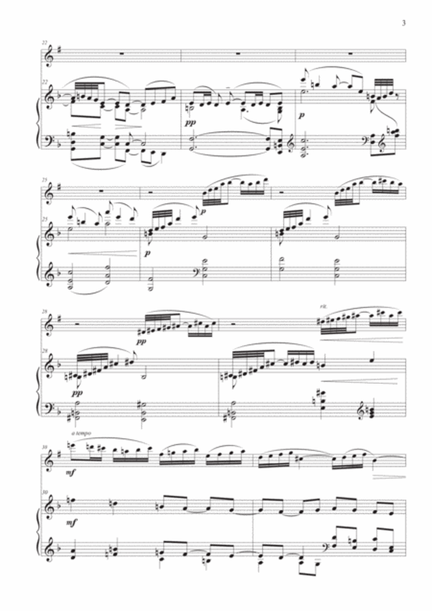 Prelude from "Suite Bergamasque" for Soprano Saxophone and Piano image number null