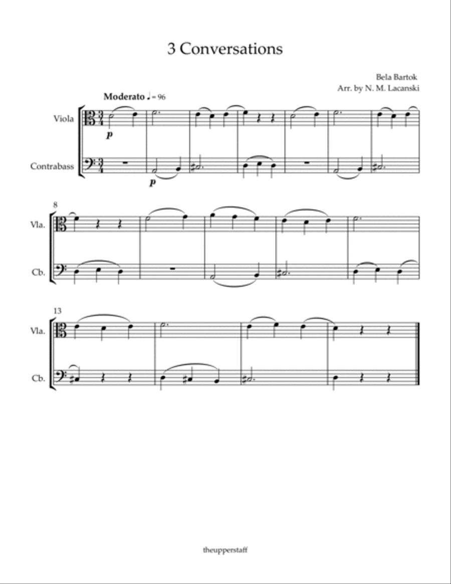 3 Conversations 3 Conversations Bass Voice scores gallery preview page 2
