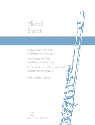 Six Sonatas for Flute and Basso continuo op. 2/1-3