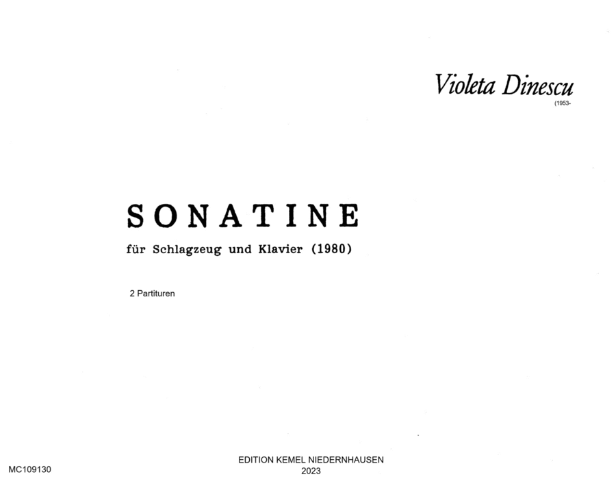 Sonatine Sonatine Piano scores gallery preview page 1
