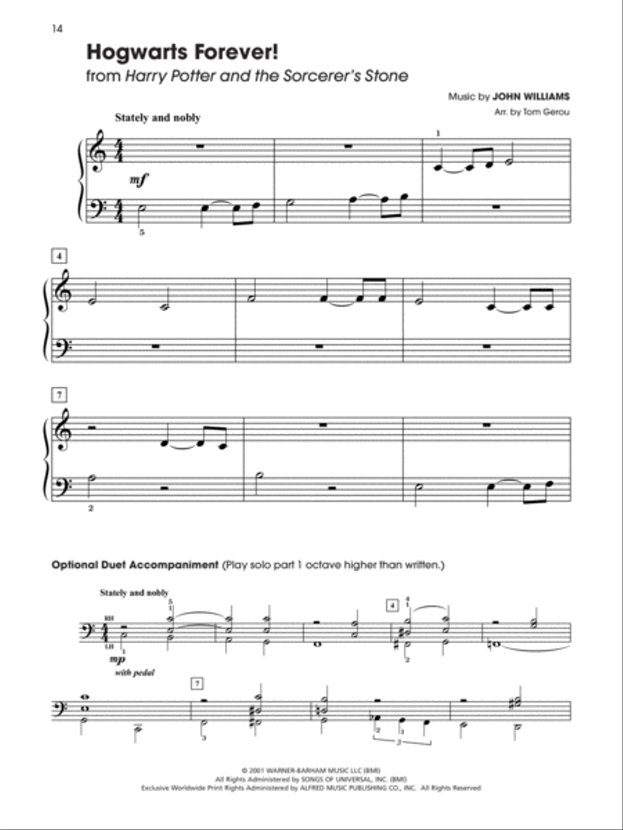 Harry Potter -- Sheet Music from the Complete Film Series Easy Piano scores gallery preview page 4