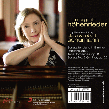 Margarita Hohenrieder: Piano Works by Clara & Robert Schumann
