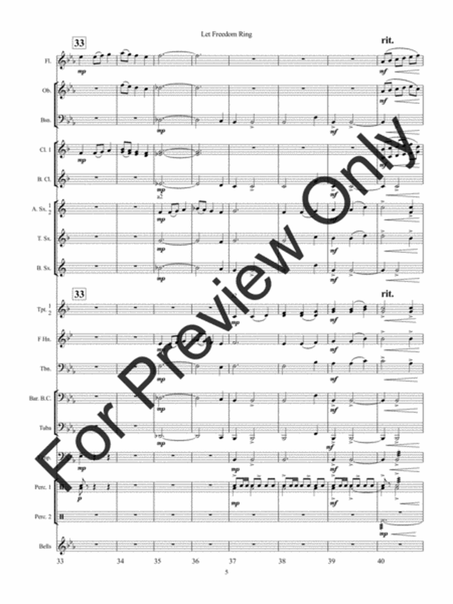 Let Freedom Ring - Full Score image number null