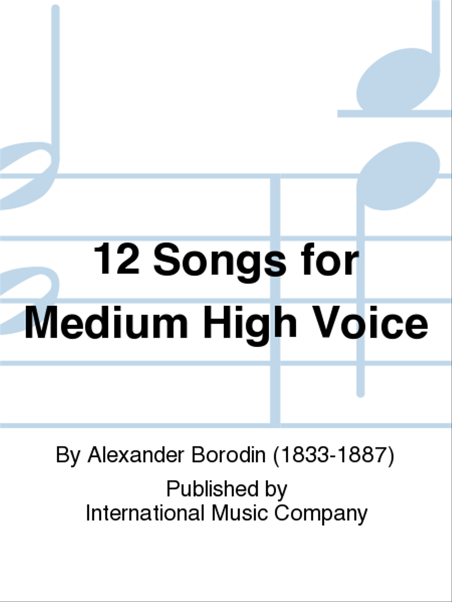12 Songs For Medium High Voice High Voice scores gallery preview page 1
