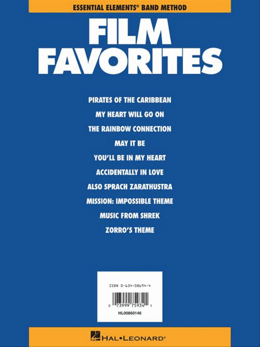 Film Favorites - Eb Alto Saxophone