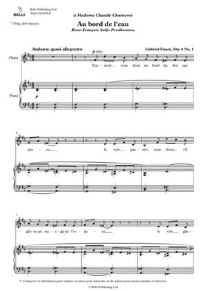 Book cover for Au bord de l'eau, Op. 8 No. 1 (B minor)