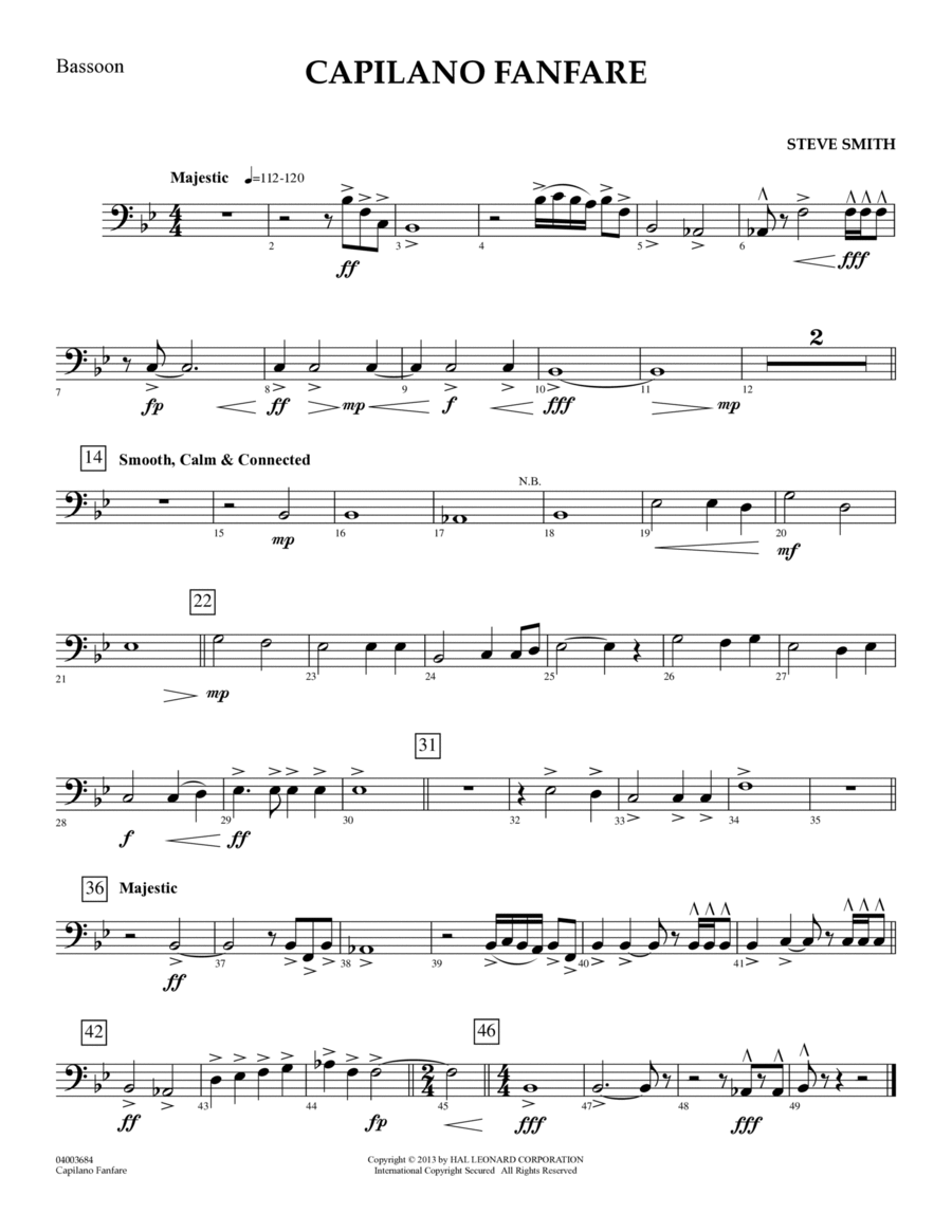 Capilano Fanfare (Digital Only) - Bassoon