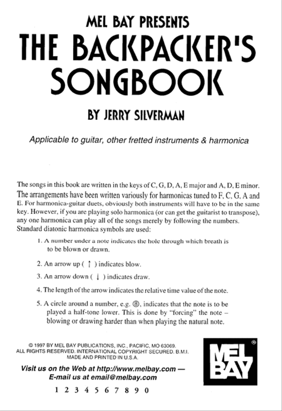The Backpacker's Songbook Acoustic Guitar scores gallery preview page 2