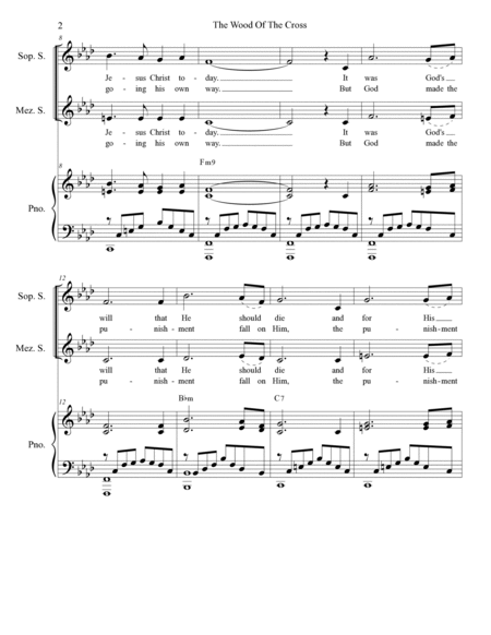 The Wood Of The Cross (2 solos with SATB) image number null