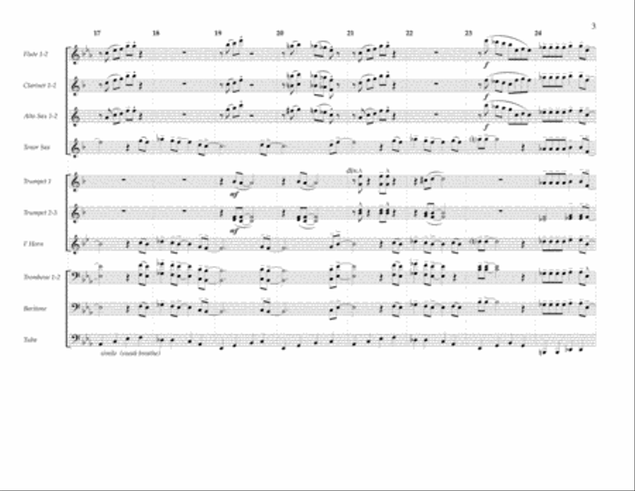 Crazy Little Thing Called Love - Wind Score Marching Band scores gallery preview page 3