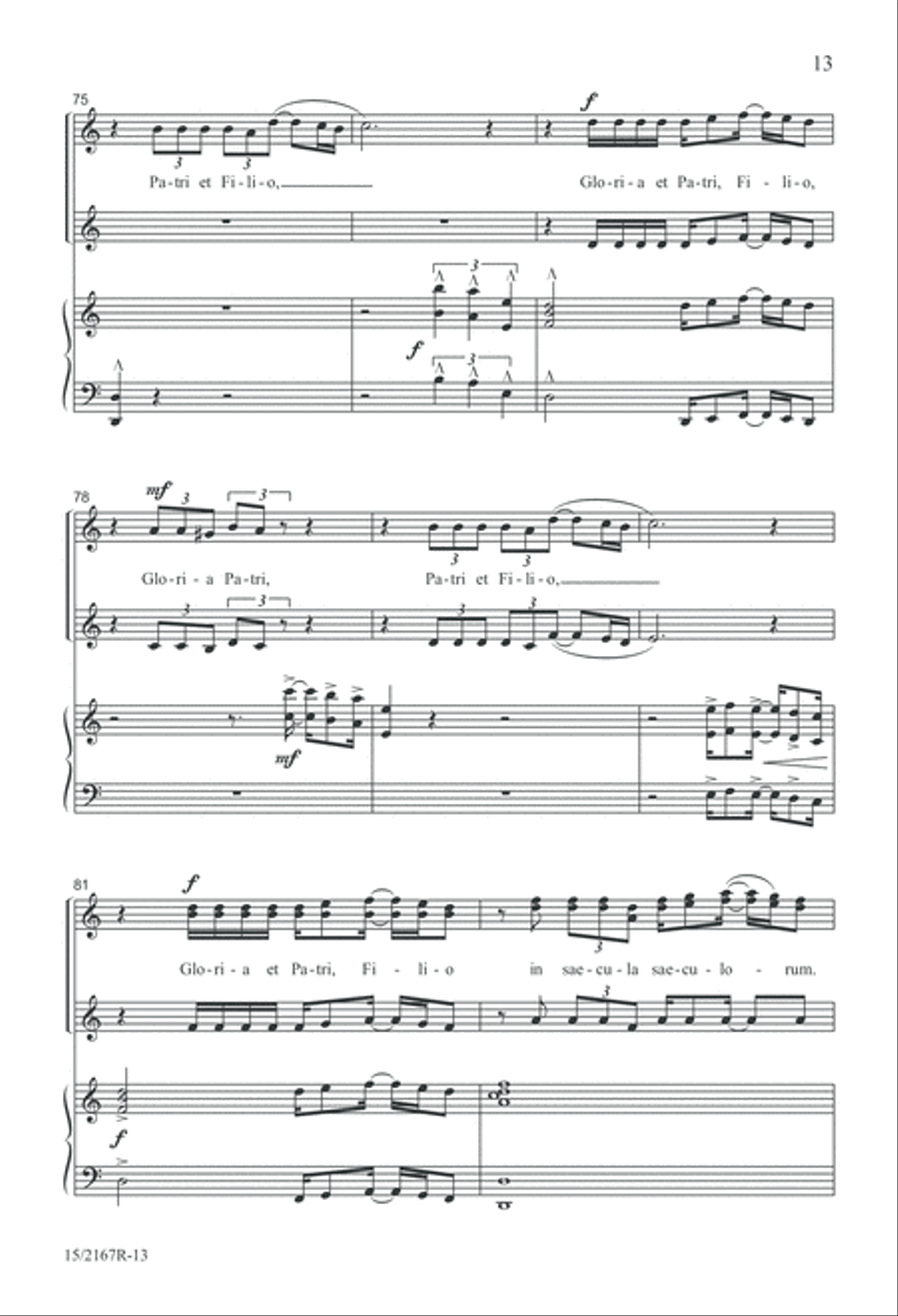 Gloria Patri Gloria Patri SSA scores gallery preview page 13
