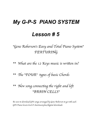 My GP PIANO SYSTEM Lesson #5
