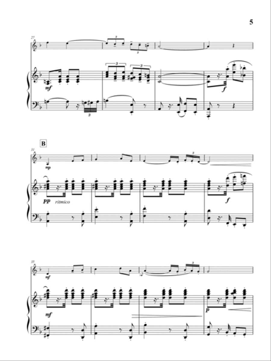 Jalousie (tango Tzigane) Violin Solo scores gallery preview page 6