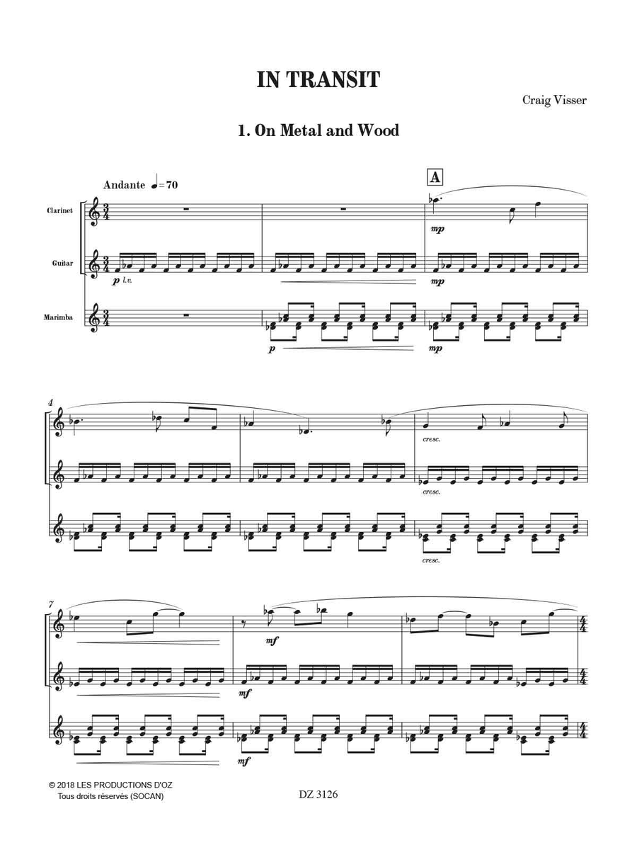 In Transit Clarinet scores gallery preview page 2