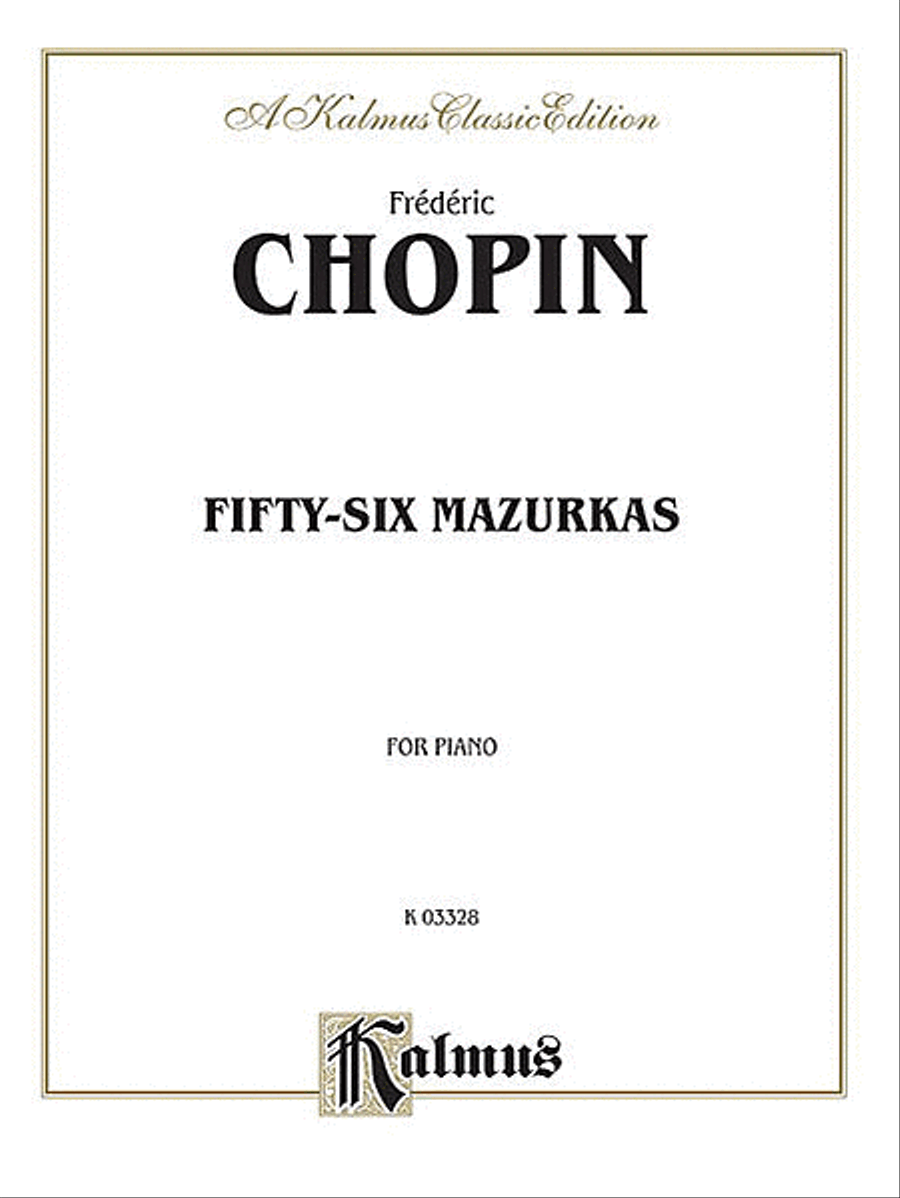 Fifty-six Mazurkas Piano Solo scores gallery preview page 1