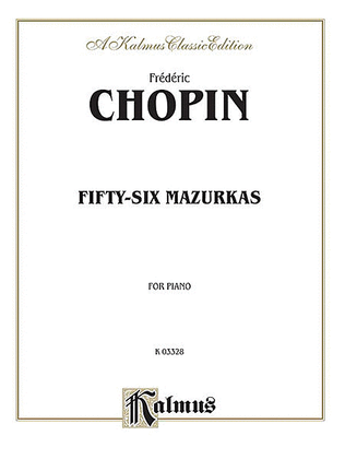 Book cover for Fifty-six Mazurkas