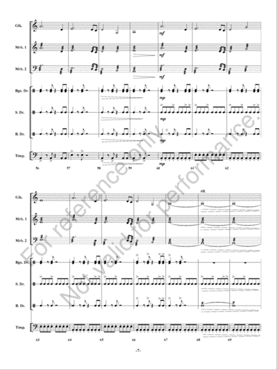 Hidden Village Hidden Village Percussion Ensemble scores gallery preview page 8