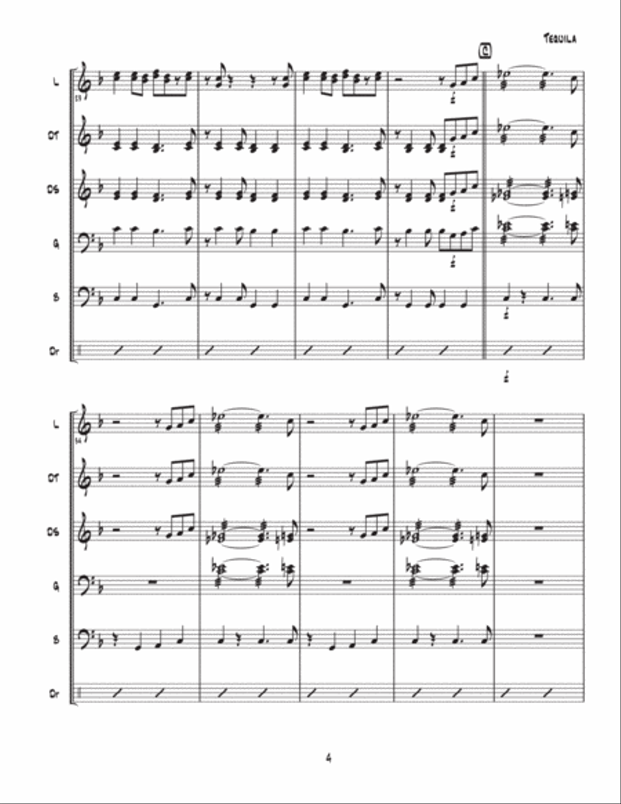 Tequila Steel Drum Band scores gallery preview page 4