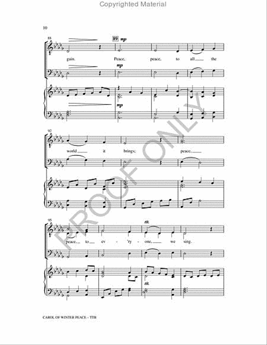 Carol Of Winter Peace TTB scores gallery preview page 10