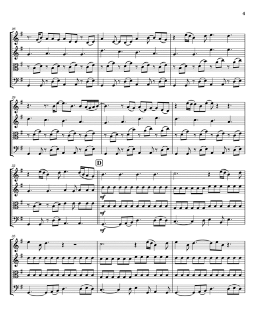 Coming Home String Quartet scores gallery preview page 4