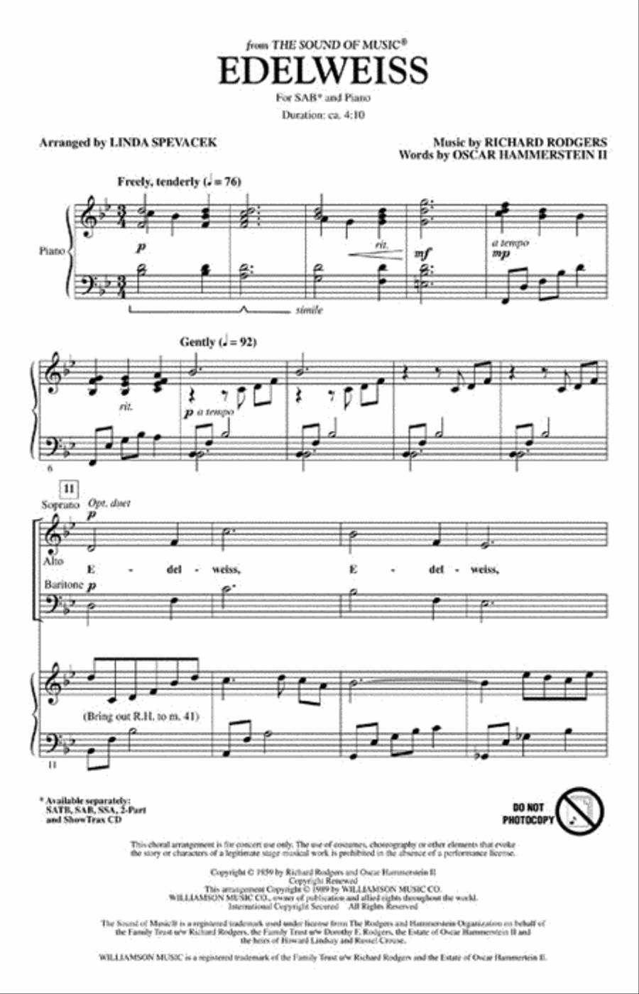 <br>Sheet music extract