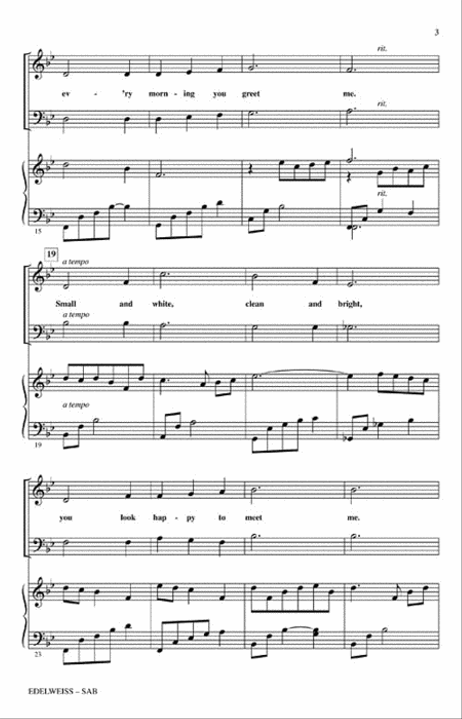 <br>Sheet music extract