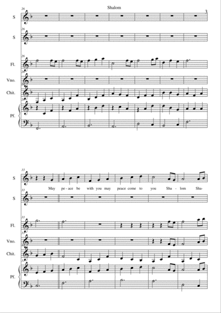 Shalom Shalom SA scores gallery preview page 3