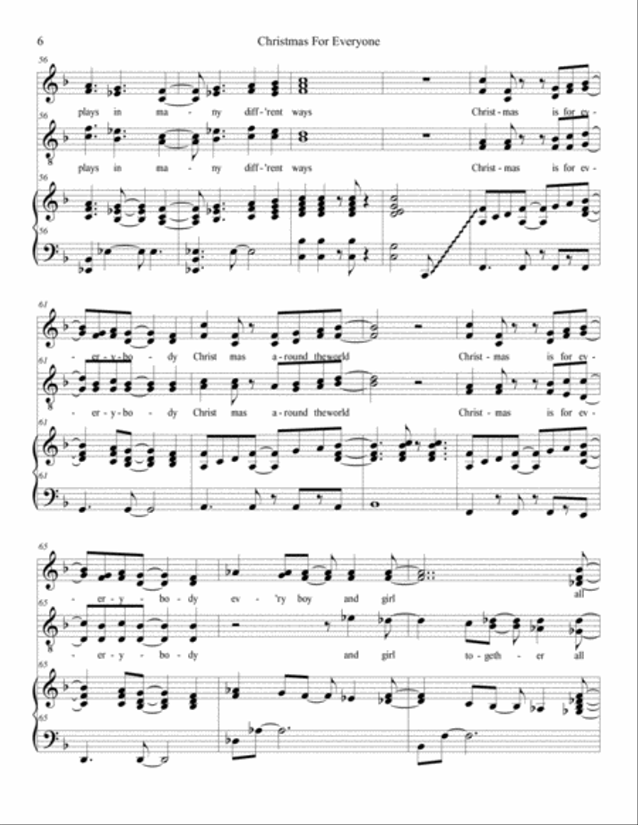 Christmas For Everyone Voice Solo scores gallery preview page 6
