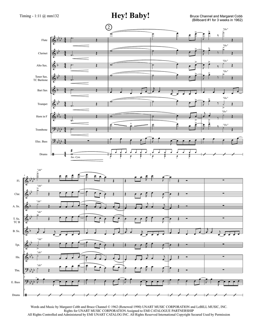 Hey! Baby! Jazz Ensemble scores gallery preview page 1