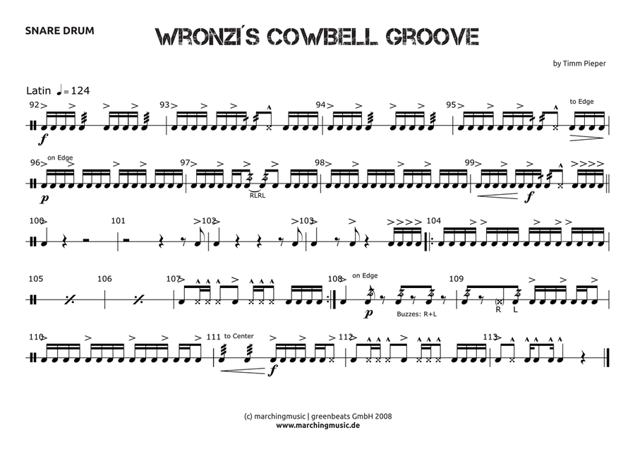 WRONZIS COWBELL GROOVE Street Cadence image number null