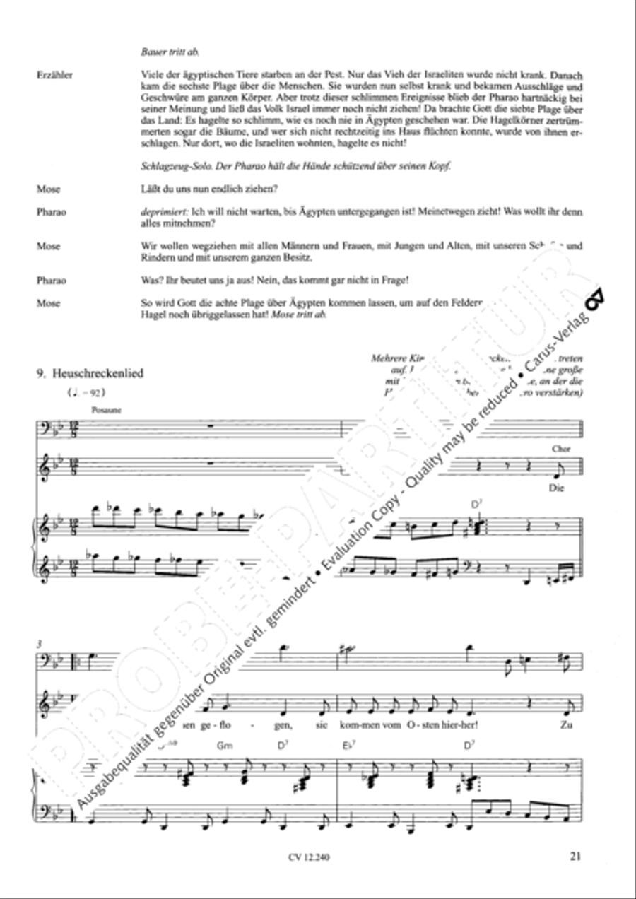 Israel in Agypten Children's Choir scores gallery preview page 22