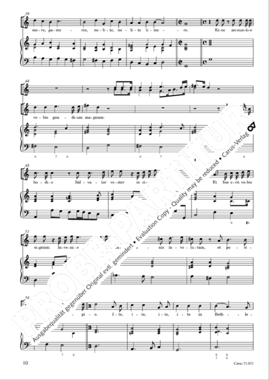 Canticum in nativitatem Domini Choir scores gallery preview page 11