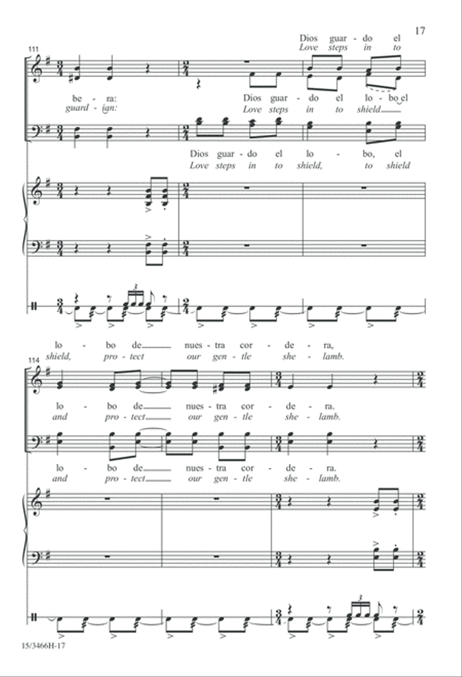 Tres Villancicos Españoles 4-Part scores gallery preview page 17