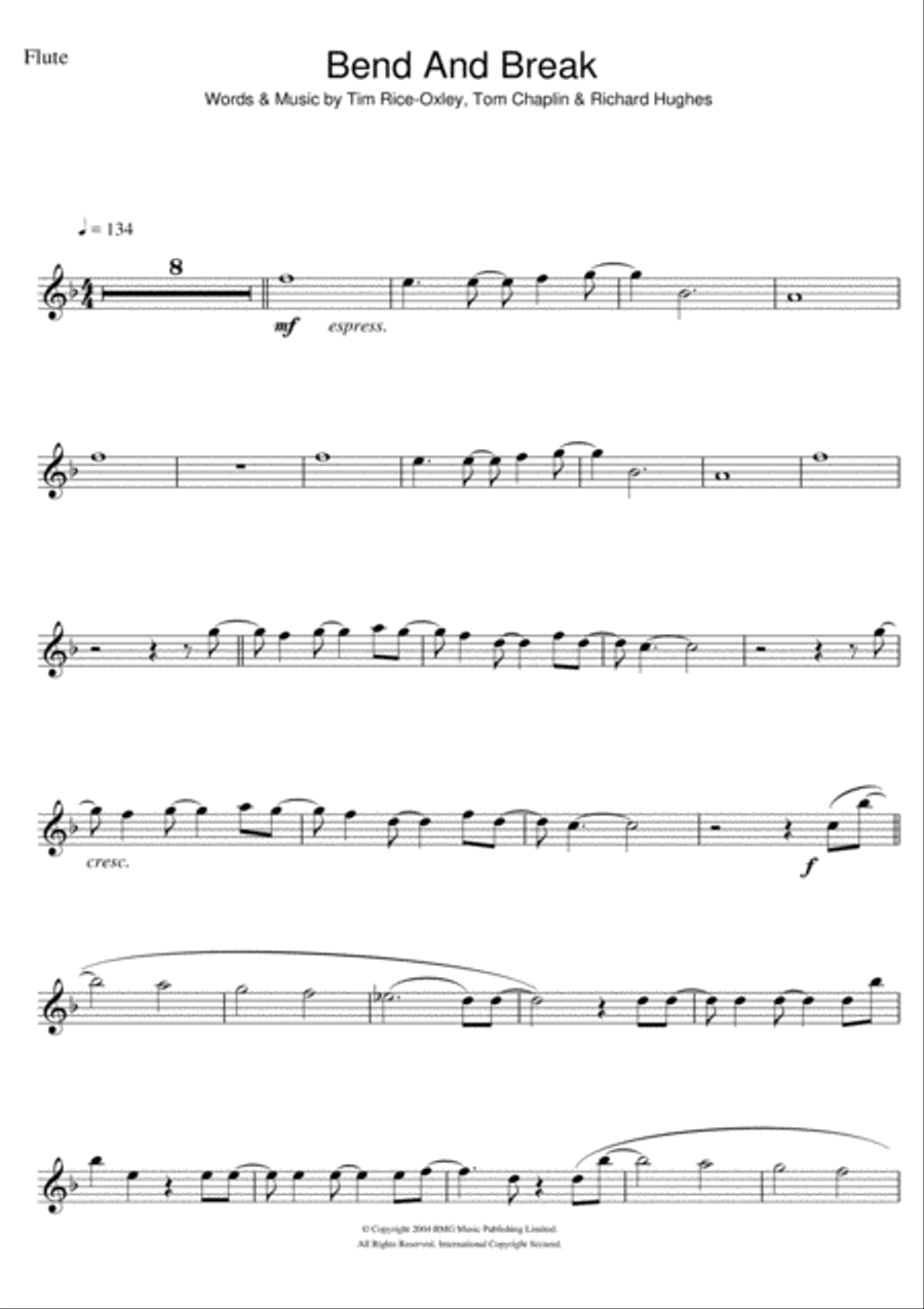 Bend And Break Bend And Break Flute Solo scores gallery preview page 1