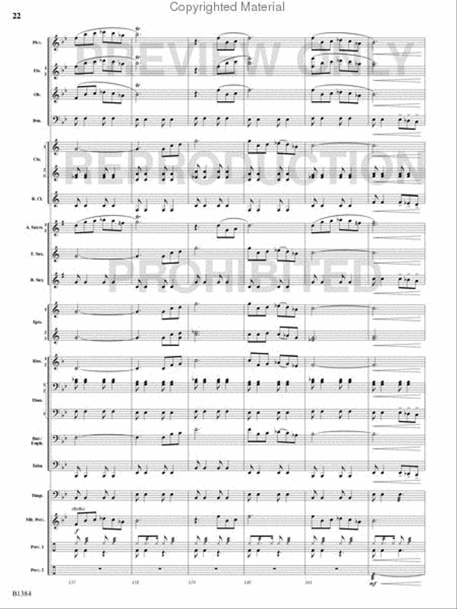 Summer Resounding! Concert Band scores gallery preview page 21